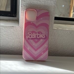 Barbie Pink Gradient Heart Stripe Phone Case